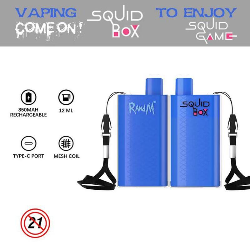 Одноразовая электронная сигарета RandM Squid Box 5200 затяжек(12мл) — изображение 3
