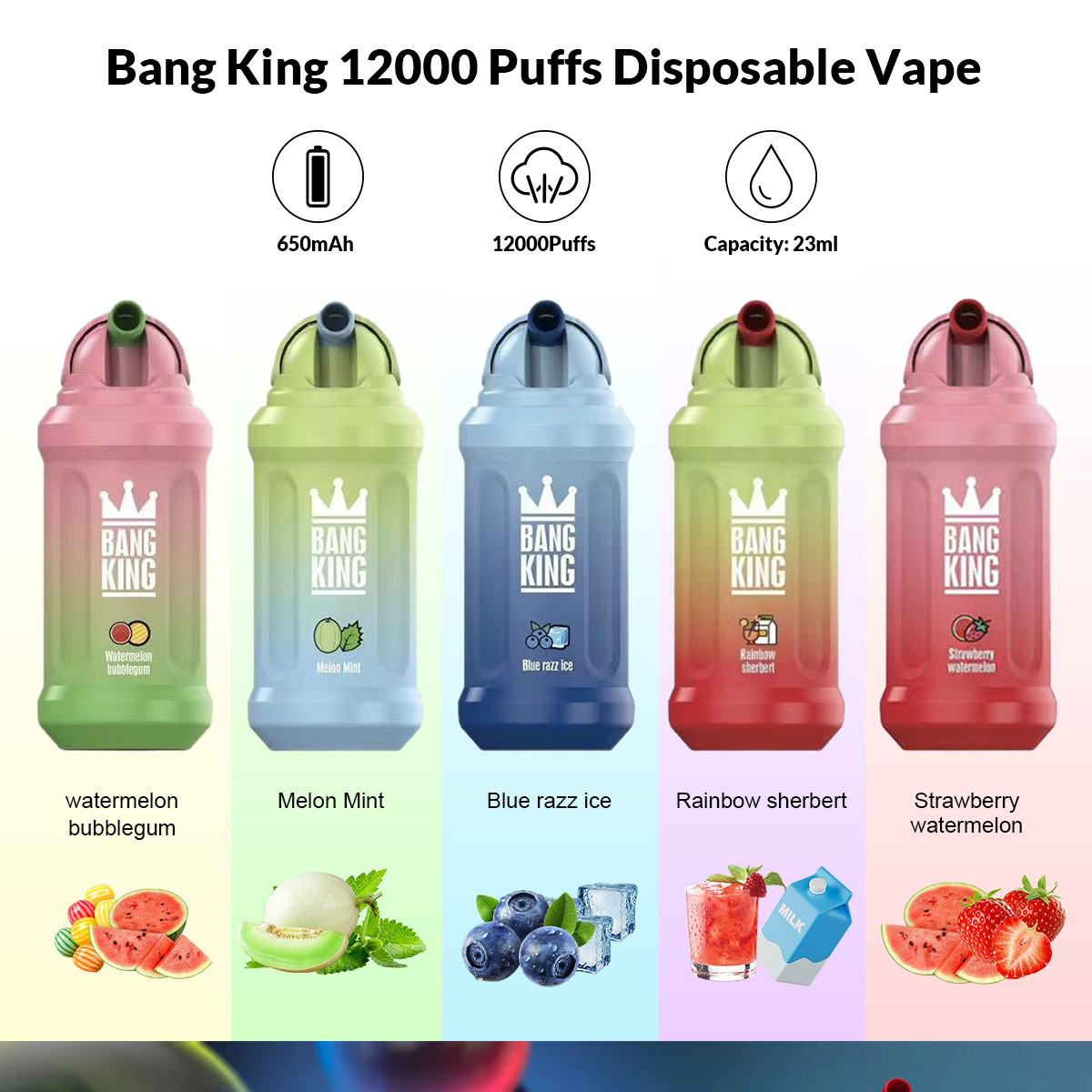 Bang King 12000 Puffs Одноразовый вейп 23 мл