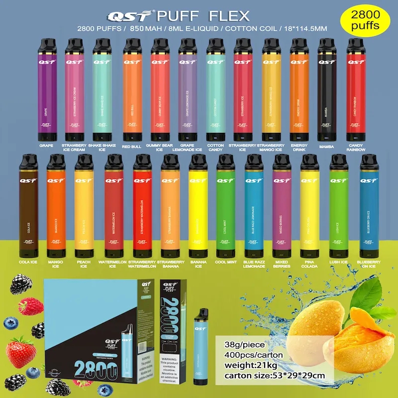 Одноразовая электронная сигарета QST Puff Flex 2800 затяжек