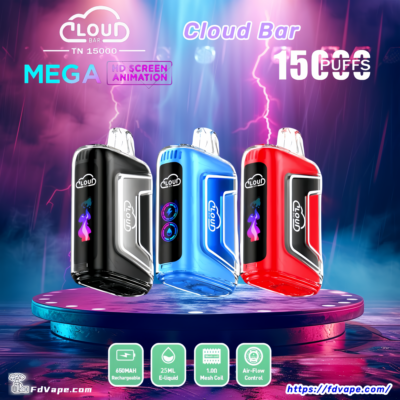Cloud Bar 15000 Puffs LED Отображать Одноразовый вейп